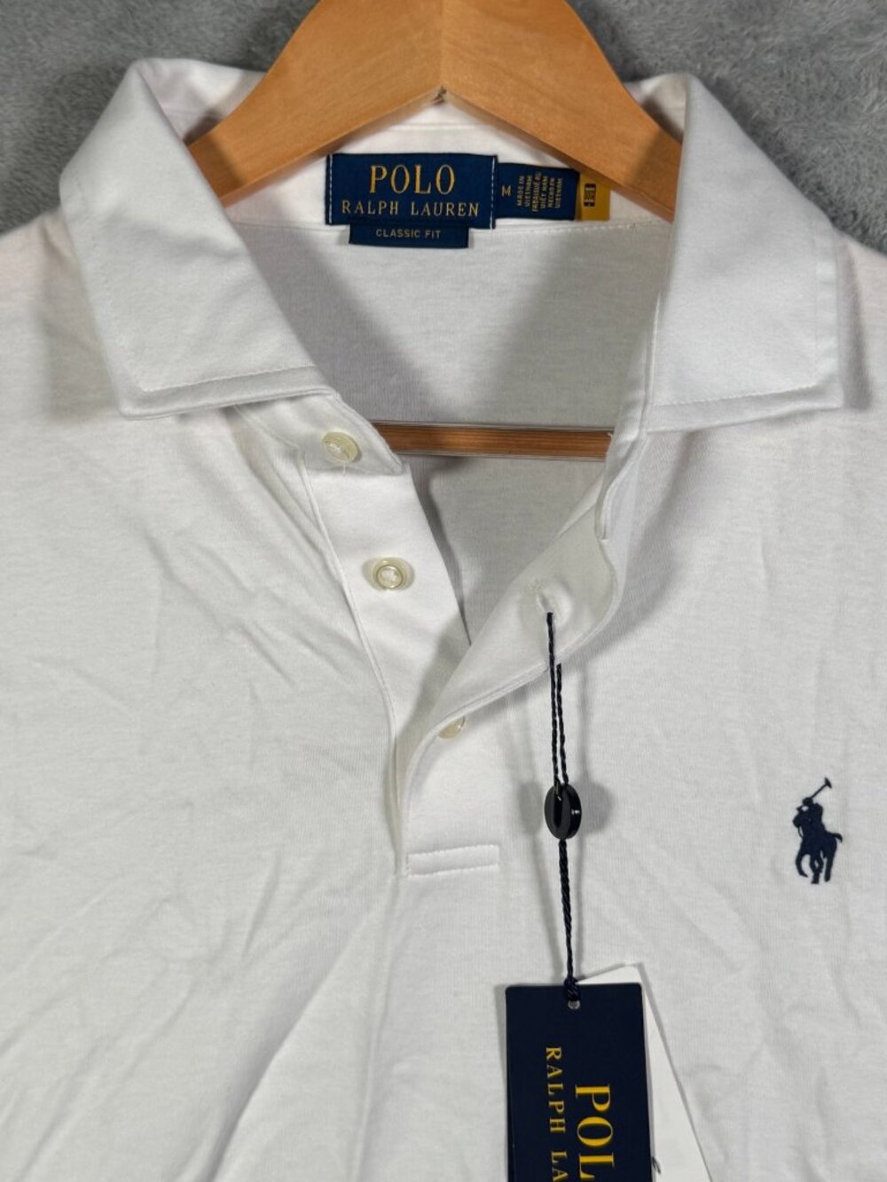 Polo Ralph Lauren Shirt Mens M White Classic Fit Short Sleeve Pony Soft